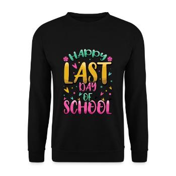 Bye School Day Happy Last Class Teacher Student - Unisex Sweatshirt - black - Front - Alina (178cm) & Michal (187cm)