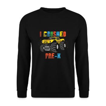 Monster Truck Preschool Bye School Day Of Summer - Unisex Sweatshirt - black - Front - Alina (178cm) & Michal (187cm)