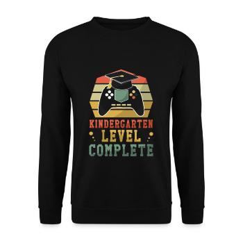 Diplômé de la maternelle Graduation 2023 - Sweat-shirt Unisexe - noir - Devant - Alina (178cm) & Michal (187cm)