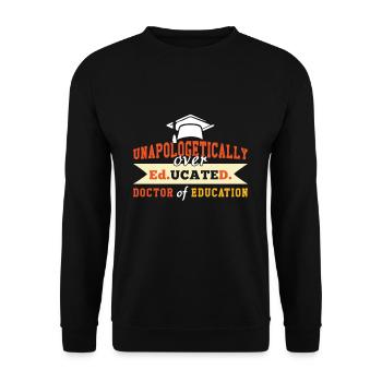 Doktoranden, Doktoranden, Doktoranden, Absolventen 2023 - Unisex Pullover - Schwarz - Vorne - Alina (178cm) & Michal (187cm)