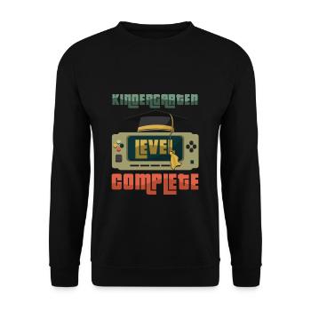 Kindergartenabsolvent absolviert 2023 Gamer-Spiel - Unisex Pullover - Schwarz - Vorne - Alina (178cm) & Michal (187cm)