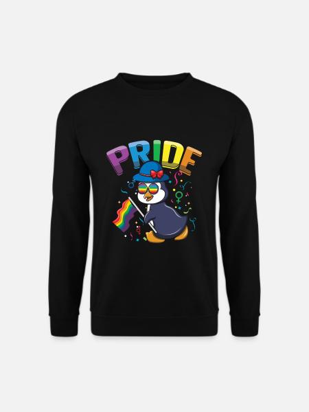 Pinguin-Liebhaber Homosexuell LGBTQ Regenbogen LGBT Pride Monat - Unisex Pullover - Schwarz