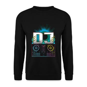 Beat DJ Raver Rave Hard Techno Dark Tekno - Unisex Sweatshirt - black - Front - Alina (178cm) & Michal (187cm)