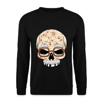 Papa Grand-père Grands-parents Journée Día De Los Muertos - Sweat-shirt Unisexe - noir - Devant - Alina (178cm) & Michal (187cm)