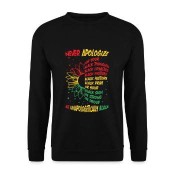 Sunflower Celebrate Juneteenth Black History - Unisex Sweatshirt - black - Front - Alina (178cm) & Michal (187cm)