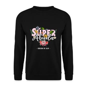 Mother's Day Retired Super Grandma Cool Grandmom - Unisex Pullover - Schwarz - Vorne - Alina (178cm) & Michal (187cm)