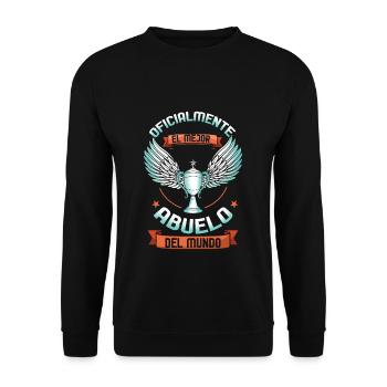 Cool Grandpa Father's Day Retired Granddad Yayo - Unisex Pullover - Schwarz - Vorne - Alina (178cm) & Michal (187cm)