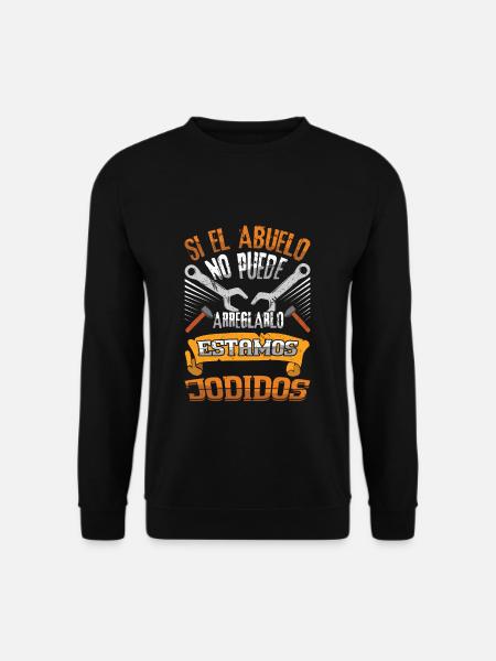 Father's Day If Granddad Fix No One Can Grandpa - Unisex Pullover - Schwarz