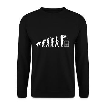 Apiculture de la ruche Miel Évolution De L’apiculteur - Sweat-shirt Unisexe - noir - Devant - Alina (178cm) & Michal (187cm)