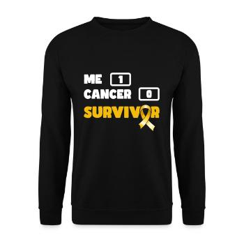 Sensibilisation au cancer infantile des survivants du cancer - Sweat-shirt Unisexe - noir - Devant - Alina (178cm) & Michal (187cm)
