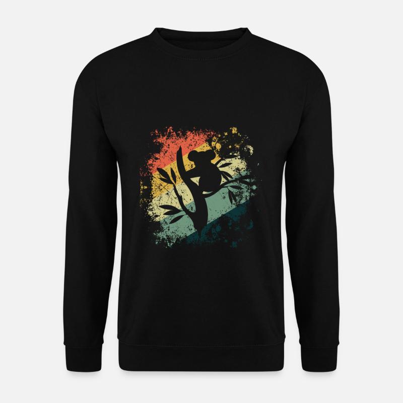 Australien Vintage Australia Day Australischer Koala - Unisex Pullover - Schwarz