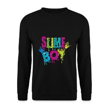 Slime Boy Slime Kid Bunte Slime Crafts Kunst - Unisex Pullover - Schwarz - Vorne - Alina (178cm) & Michal (187cm)