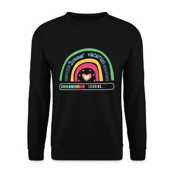 Bye School Out Happy Last Class Summer Vacation - Unisex Sweatshirt - black - Front - Alina (178cm) & Michal (187cm)