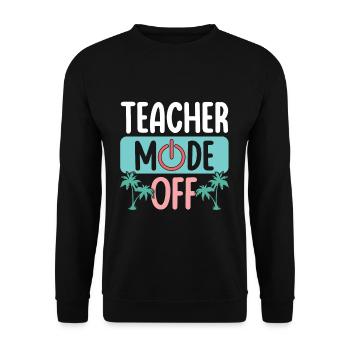 Bye School Out Happy Last Class Teacher Off - Unisex Sweatshirt - black - Front - Alina (178cm) & Michal (187cm)