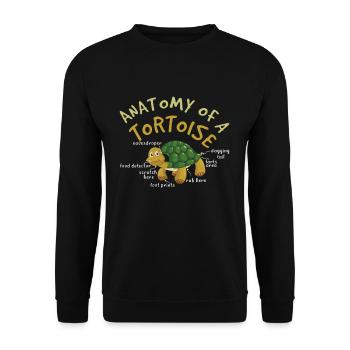 Definition Animal Pet Anatomy Of Tortoise Turtle - Unisex Sweatshirt - black - Front - Alina (178cm) & Michal (187cm)