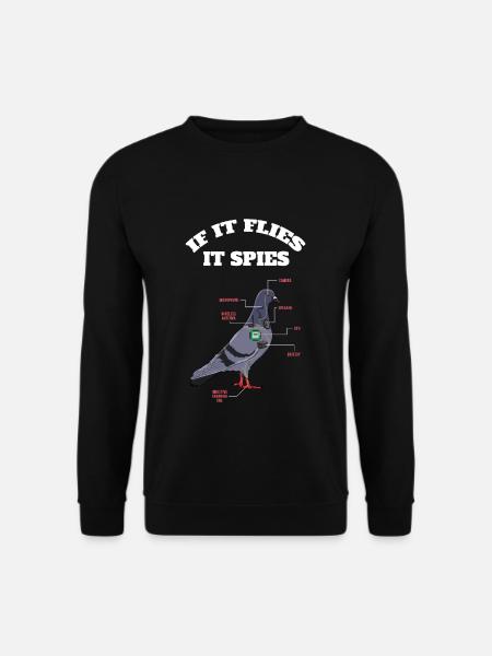 Definition Tier Haustier Anatomie Von Taube Vogel - Unisex Pullover - Schwarz