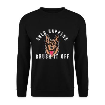 Pet Dog Berger Hangar Brosse Malinois Belge - Sweat-shirt Unisexe - noir - Devant - Alina (178cm) & Michal (187cm)