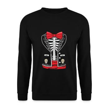 Souls Day Dia De Los Muertos Day Of Dead Halloween - Unisex Sweatshirt - black - Front - Alina (178cm) & Michal (187cm)