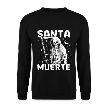 Santa Muerte Dia De Los Muertos Day Of Dead Scary - Unisex Sweatshirt - black - Front - Alina (178cm) & Michal (187cm)
