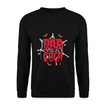Spider Bat Vampire For Dad Lazy Creepy Halloween - Unisex Sweatshirt - black - Front - Alina (178cm) & Michal (187cm)