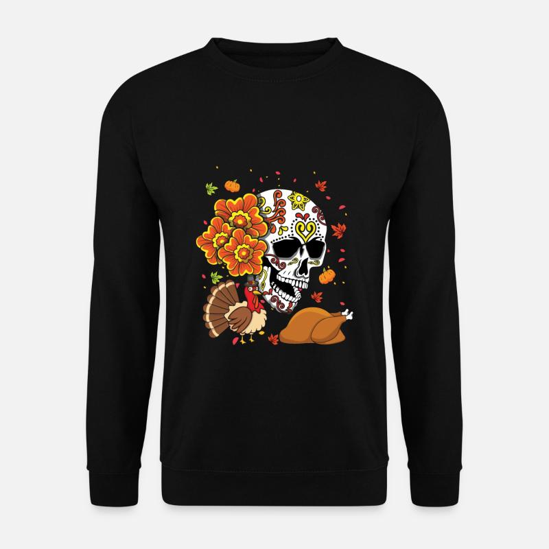 Türkei Herbst Herbst Muertos Tag der Toten - Unisex Pullover - Schwarz