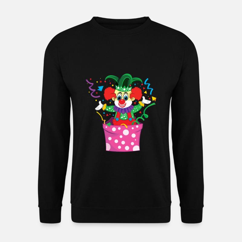Carnival Clown Jester Circus Cute - Unisex Sweatshirt - black