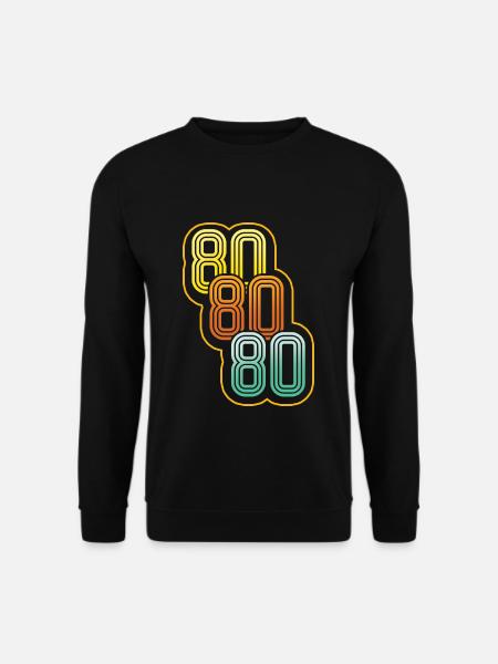 Vintage Love 80er Jahre Karneval 80er Jahre Retro Party 1980 - Unisex Pullover - Schwarz