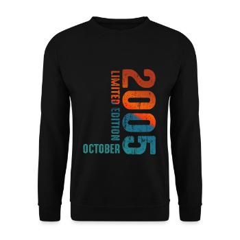Since October 2005 Year 2005 Limited Edition - Unisex Pullover - Schwarz - Vorne - Alina (178cm) & Michal (187cm)