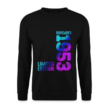 Edition limitée novembre 1953 légendaire depuis - Sweat-shirt Unisexe - noir - Devant - Alina (178cm) & Michal (187cm)