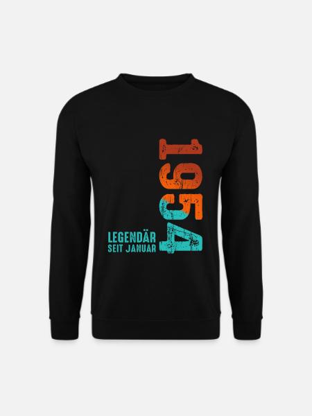 Limited Edition January 1954 Legendär Seit January - Unisex Pullover - Schwarz