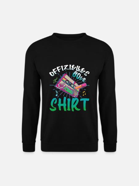 Offizielles 80er Kostüm Alaaf Helau Rosenmontag - Unisex Pullover - Schwarz
