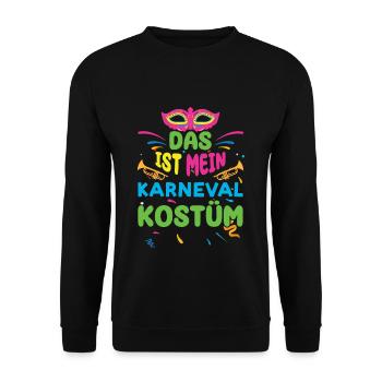 Das Ist Mein Karneval Kostüm - Unisex Pullover - Schwarz - Vorne - Alina (178cm) & Michal (187cm)