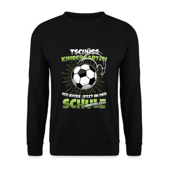 Bye-bye Kindergarten Enrollment First Grade - Unisex Sweatshirt - black - Front - Alina (178cm) & Michal (187cm)