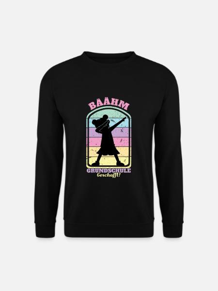 Einschulung BÄÄHM Grundschule Geschafft - Unisex Pullover - Schwarz