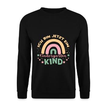 Je suis maintenant un enfant de maternelle maternelle - Sweat-shirt Unisexe - noir - Devant - Alina (178cm) & Michal (187cm)