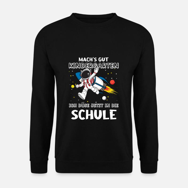 Machs Gut Kindergarten Ich Düse Jetzt In Die - Unisex Pullover - Schwarz