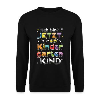 Je suis un enfant de maternelle maintenant - Sweat-shirt Unisexe - noir - Devant - Alina (178cm) & Michal (187cm)