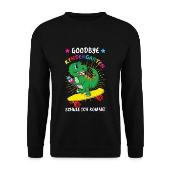 Goodbye Kindergarten School School I'm Coming - Unisex Sweatshirt - black - Front - Alina (178cm) & Michal (187cm)
