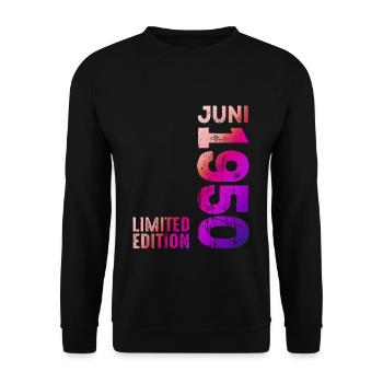 Edition limitée juin 1950 Légendaire depuis juin 1950 - Sweat-shirt Unisexe - noir - Devant - Alina (178cm) & Michal (187cm)