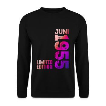 Edition limitée juin 1955 Légendaire depuis juin 1955 - Sweat-shirt Unisexe - noir - Devant - Alina (178cm) & Michal (187cm)