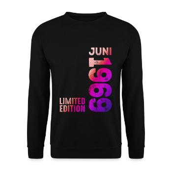 Edition limitée juin 1969 Légendaire depuis juin 1969 - Sweat-shirt Unisexe - noir - Devant - Alina (178cm) & Michal (187cm)