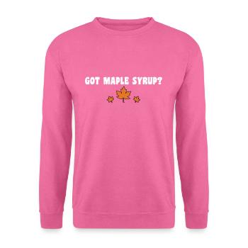 Spaß Got Ahornsirup Klopfen Ahornbaum Ahornblatt - Unisex Pullover - Pink - Vorne