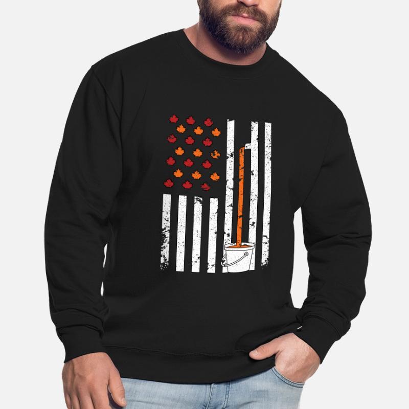Maple Tapping Flag Maple Tree Maple Leaf Unisex Sweatshirt