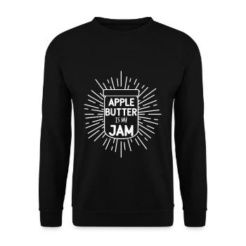 Apfel Butter Marmelade Apfelpflücker Apfel Erntezeit - Unisex Pullover - Schwarz - Vorne - Alina (178cm) & Michal (187cm)