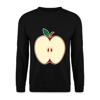 Apple Picking Slice Apple Butter Picker Apple - Unisex Sweatshirt - black - Front - Alina (178cm) & Michal (187cm)