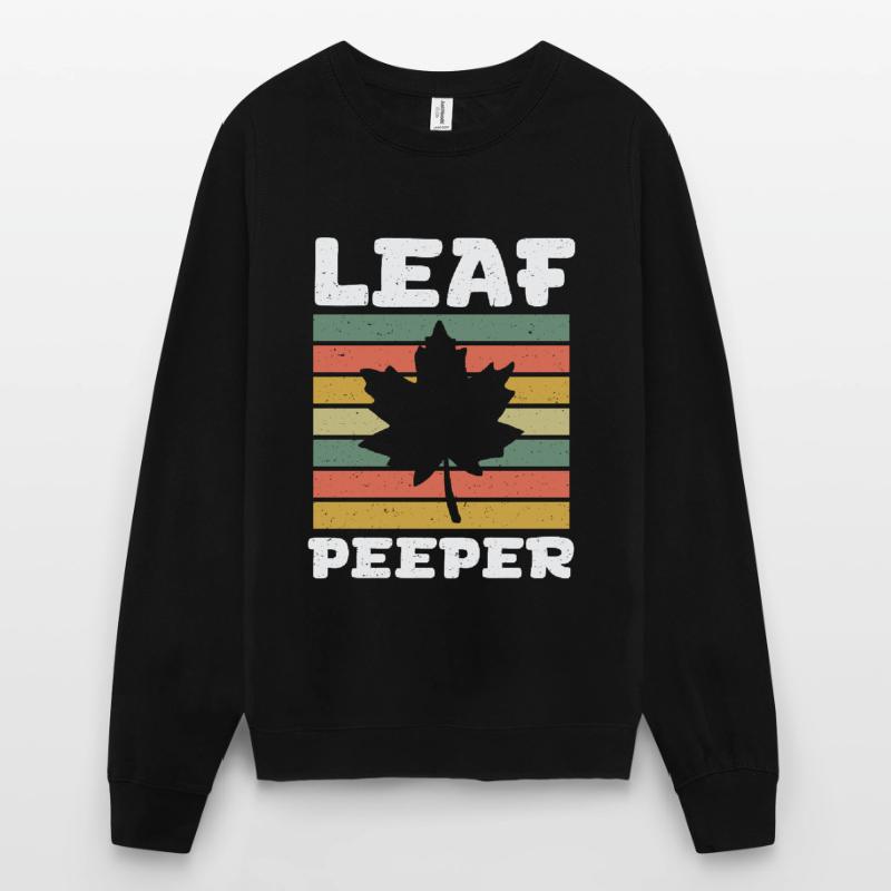Leaf Peeper Rétro Vintage Feuillage Leaf Peeping Sweat-shirt Unisexe