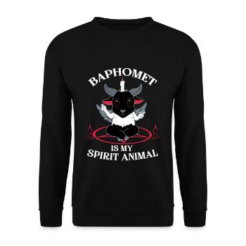 Satanique Kawaii Occulte Satanique Pastel Gothique - Sweat-shirt Unisexe - noir - Devant - Alina (178cm) & Michal (187cm)
