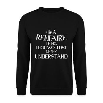 Renfaire Thing Joute Ren Faire - Sweat-shirt Unisexe - noir - Devant - Alina (178cm) & Michal (187cm)