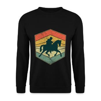 Joute rétro vintage Ren Faire - Sweat-shirt Unisexe - noir - Devant - Alina (178cm) & Michal (187cm)