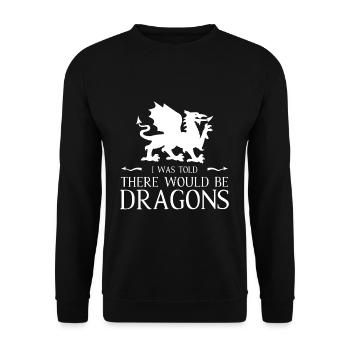 On m’a dit qu’il y aurait Dragons Joust Ren Faire - Sweat-shirt Unisexe - noir - Devant - Alina (178cm) & Michal (187cm)